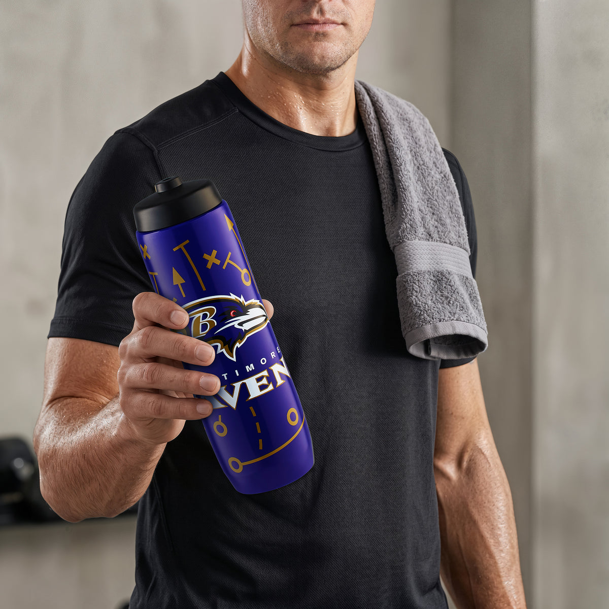 Baltimore Ravens Squeezy Water Bottle
