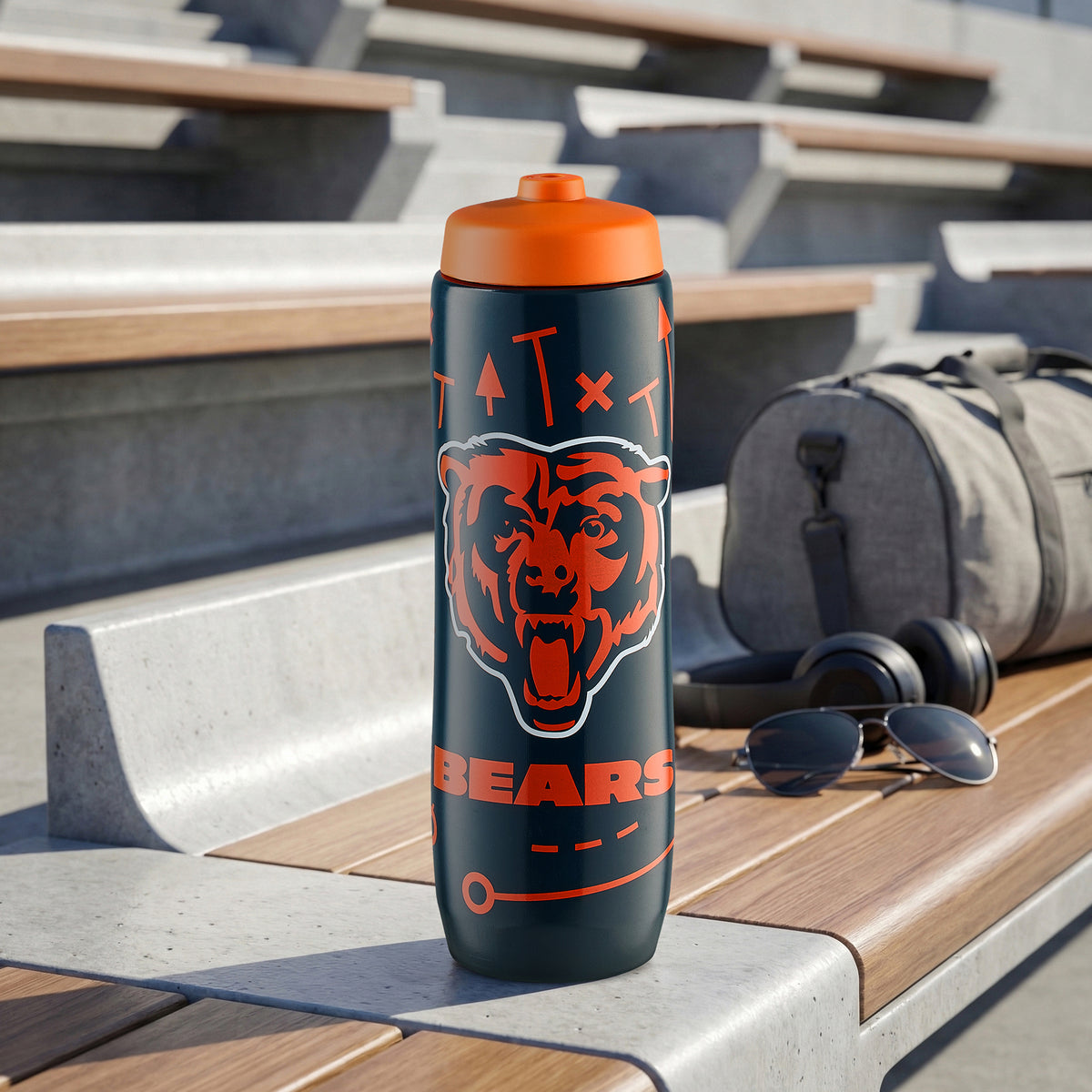 Chicago Bears Squeezy Water Bottle