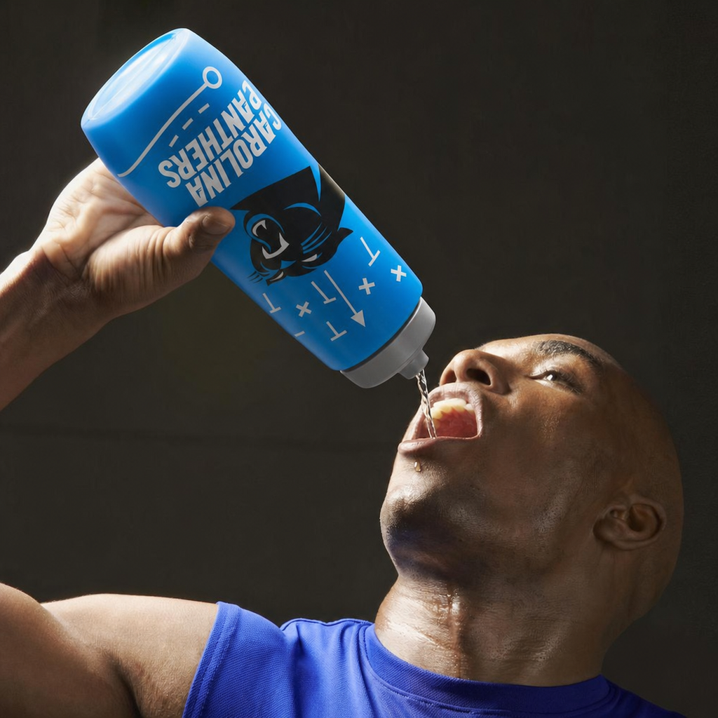 Carolina Panthers Squeezy Water Bottle