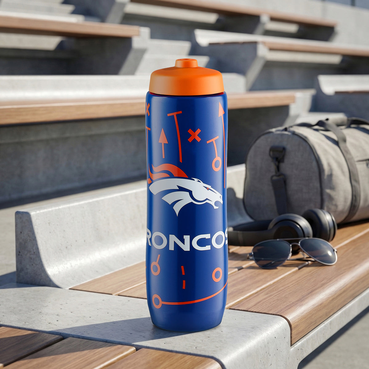Denver Broncos Squeezy Water Bottle