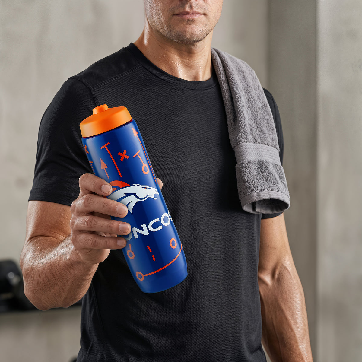 Denver Broncos Squeezy Water Bottle