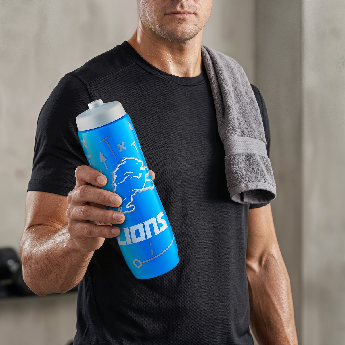 Detroit Lions Squeezy Water Bottle