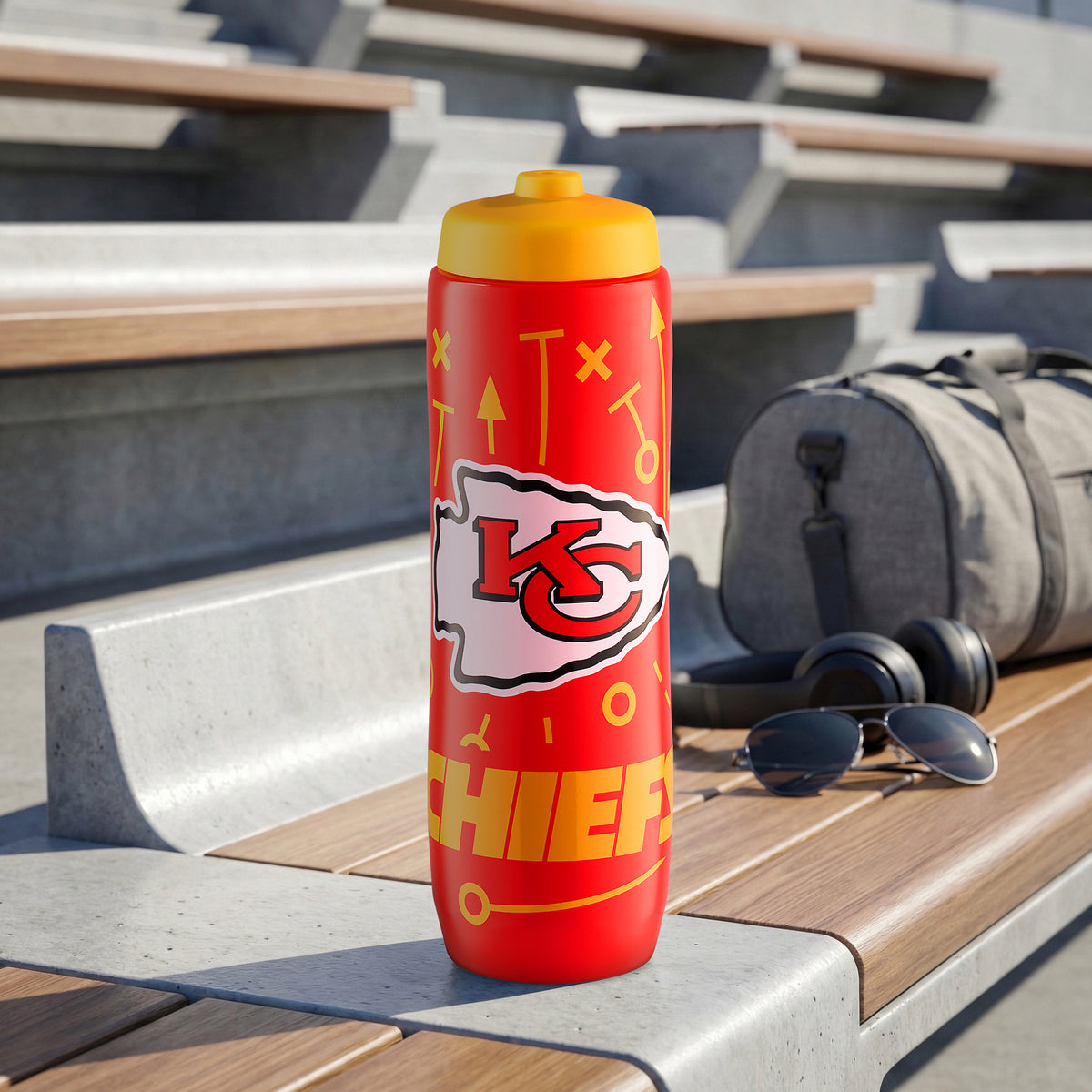 Kansas City Chiefs Squeezy Water Bottle