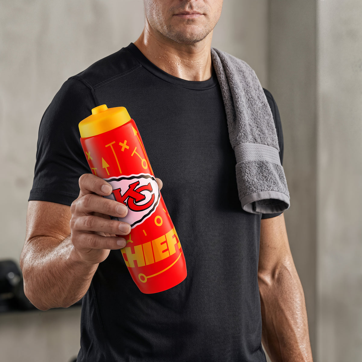 Kansas City Chiefs Squeezy Water Bottle