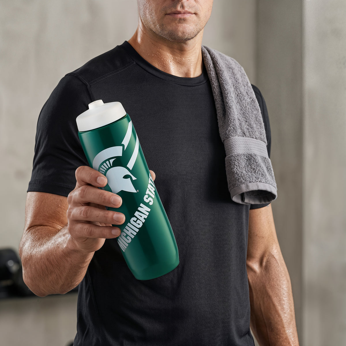 Michigan State Squeezy Water Bottle