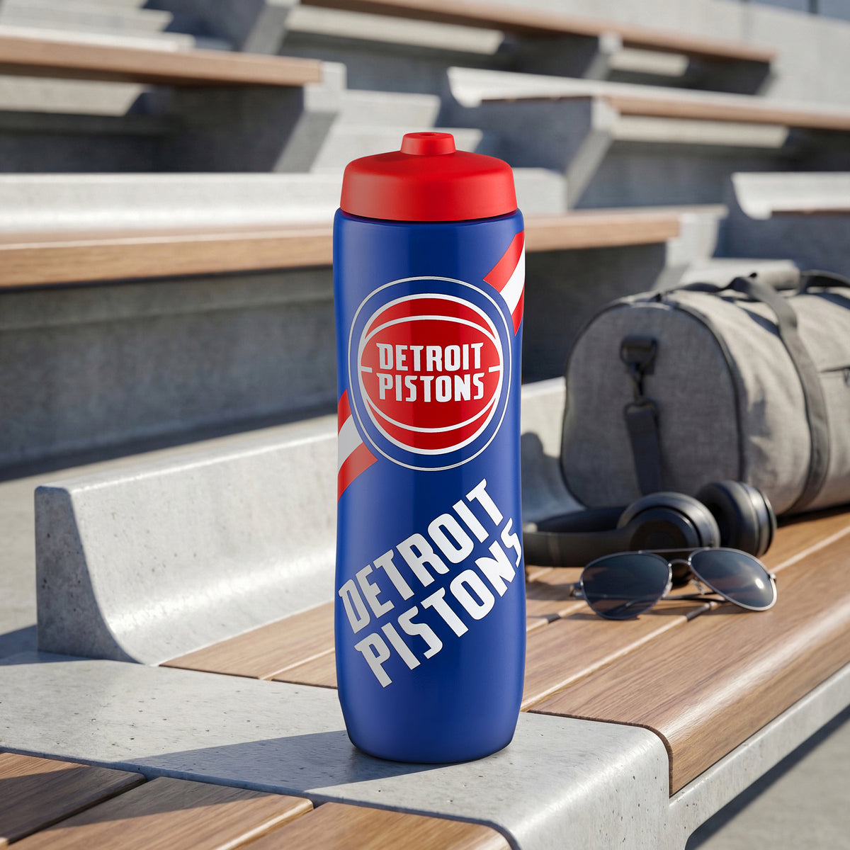 Detroit Pistons Squeezy Water Bottle