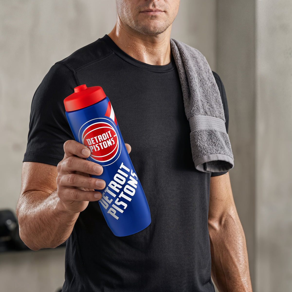 Detroit Pistons Squeezy Water Bottle
