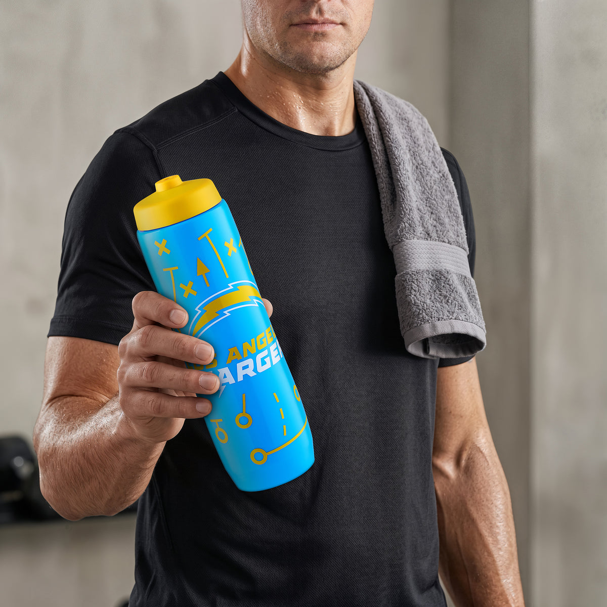 Los Angeles Chargers Squeezy Water Bottle