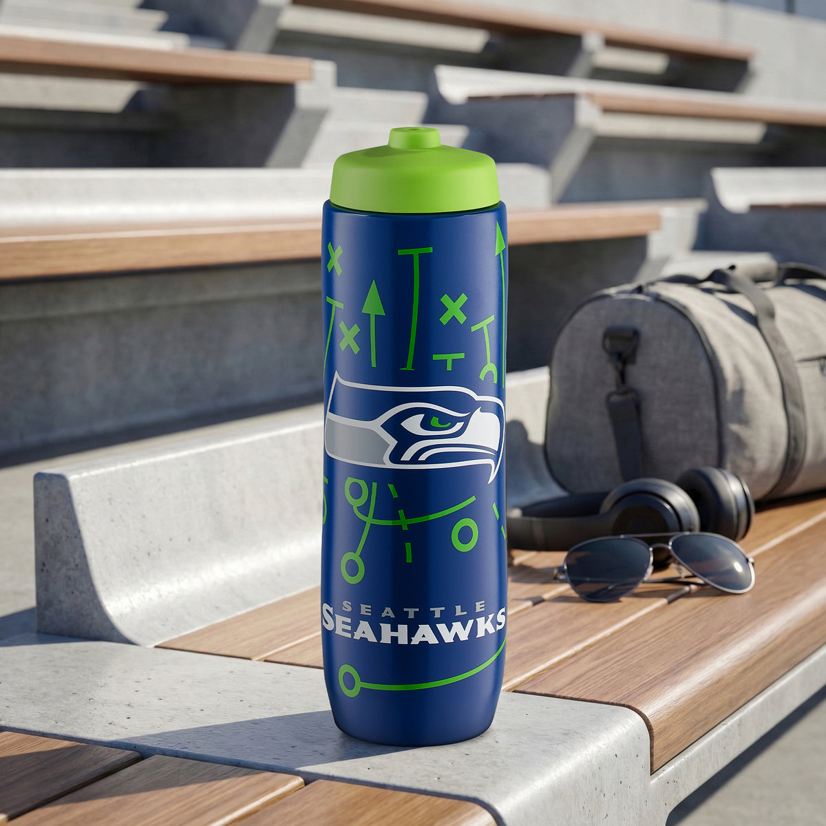Seattle Seahawks Squeezy Water Bottle