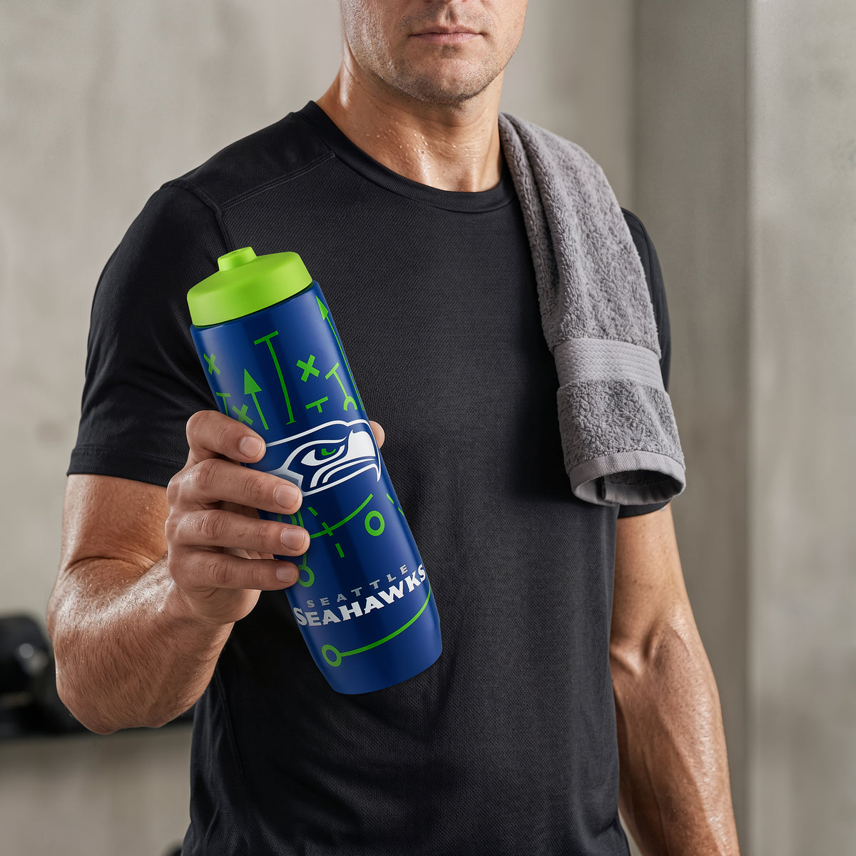 Seattle Seahawks Squeezy Water Bottle
