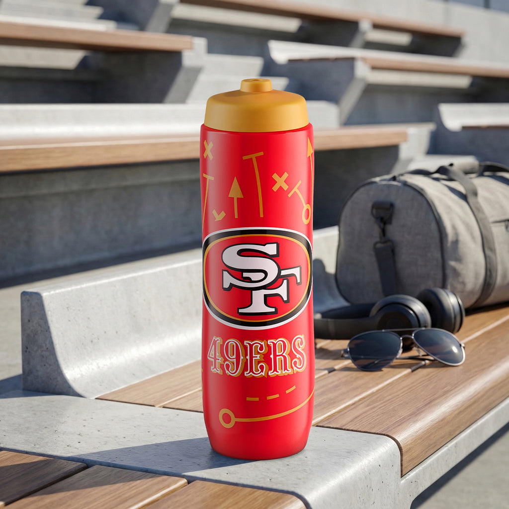 San Francisco 49ers Squeezy Water Bottle