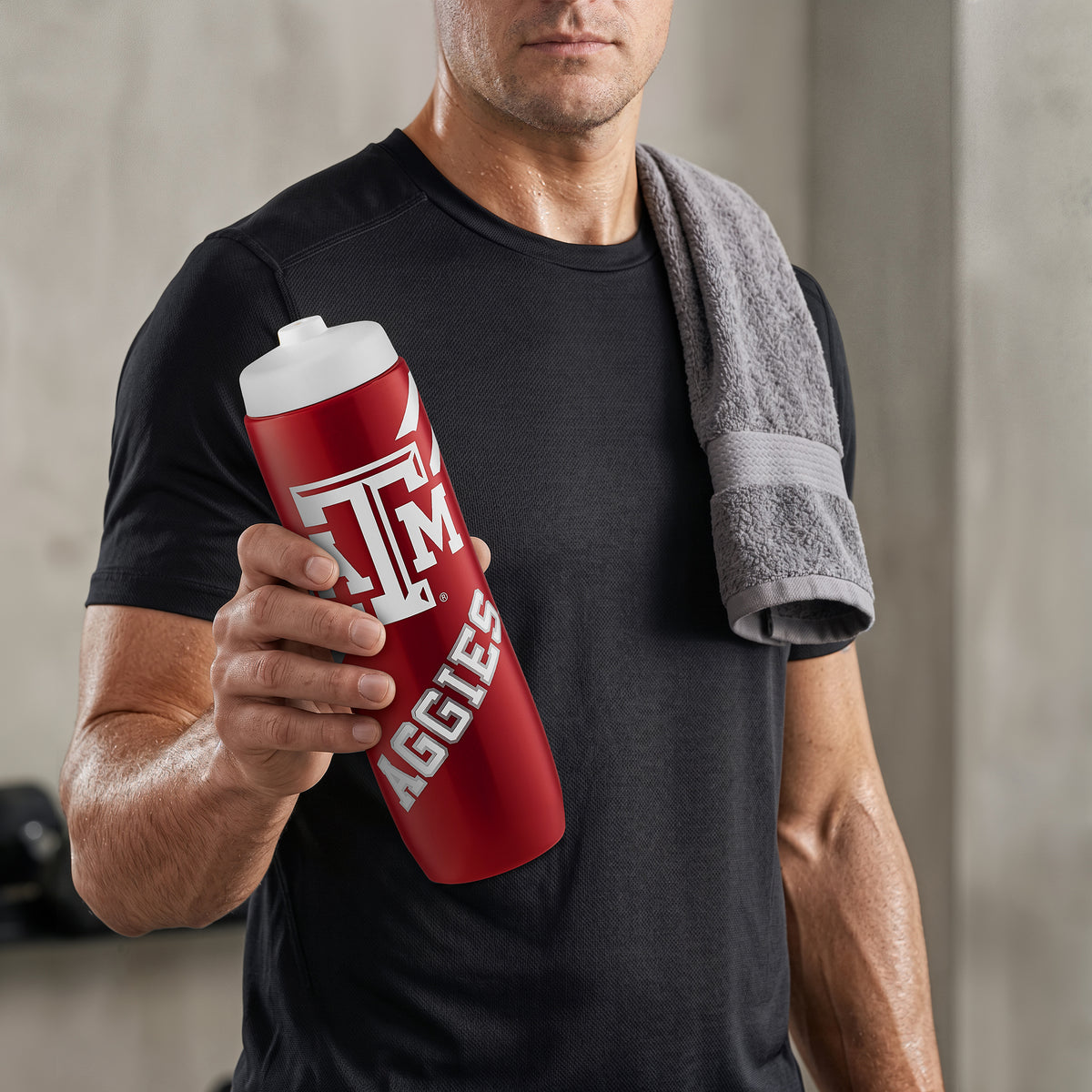 Texas A&M Squeezy Water Bottle