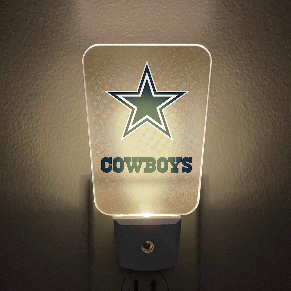 Dallas Cowboys Team Frosted Night Light