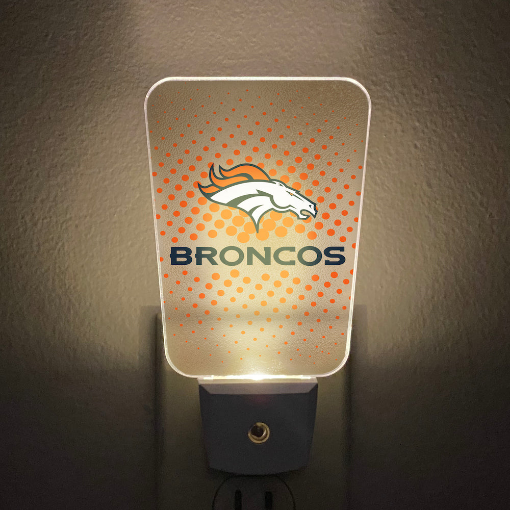 Denver Broncos Team Frosted Night Light