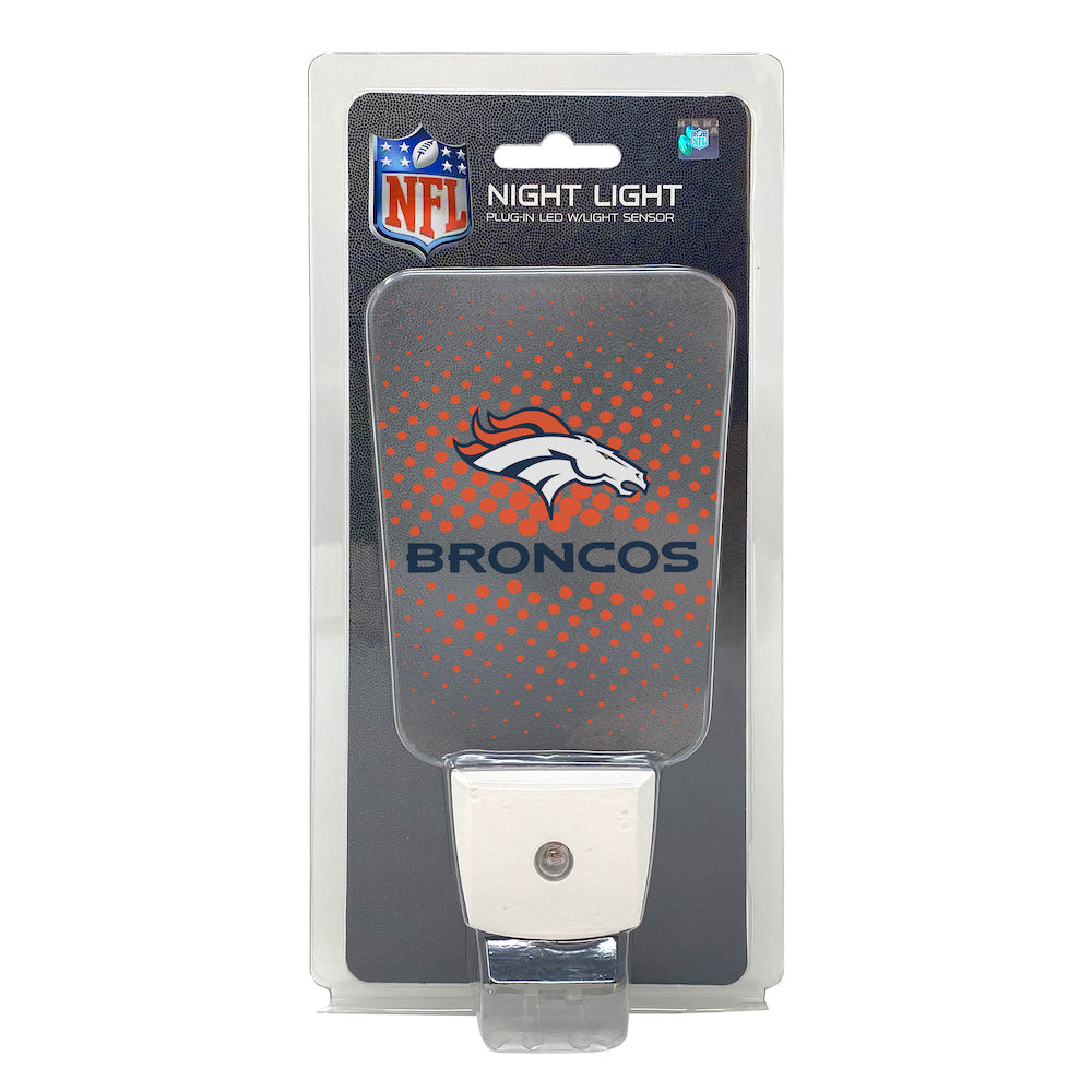 Denver Broncos Team Frosted Night Light