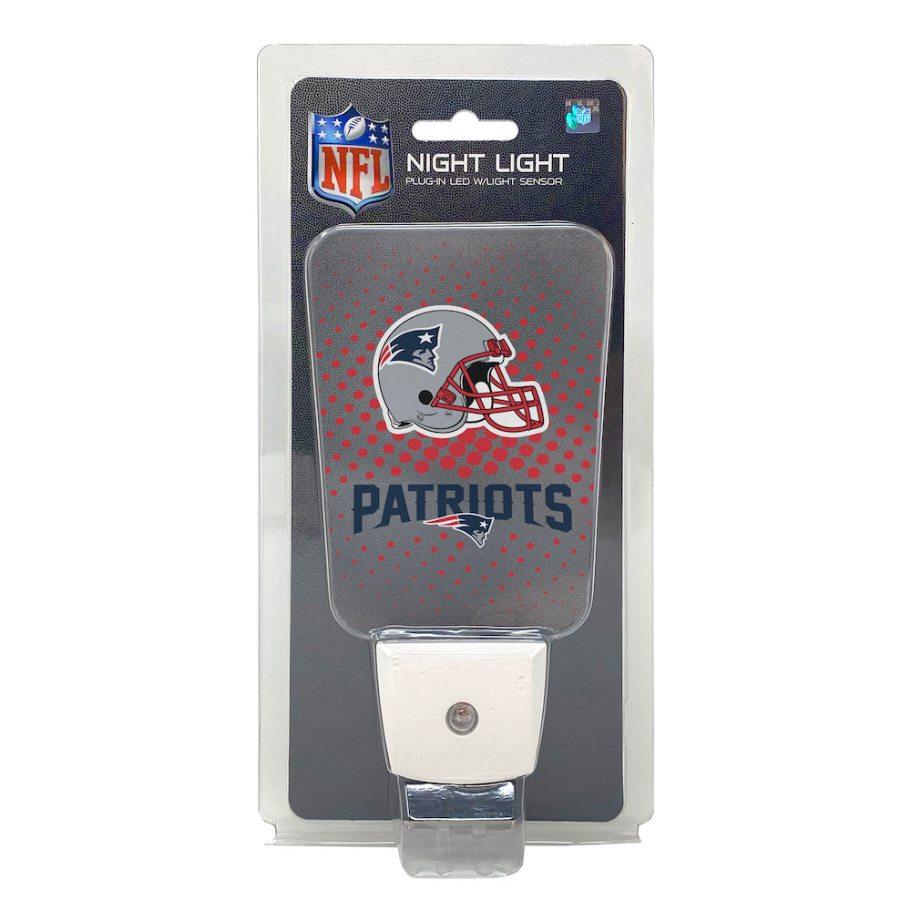 New England Patriots Team Frosted Night Light