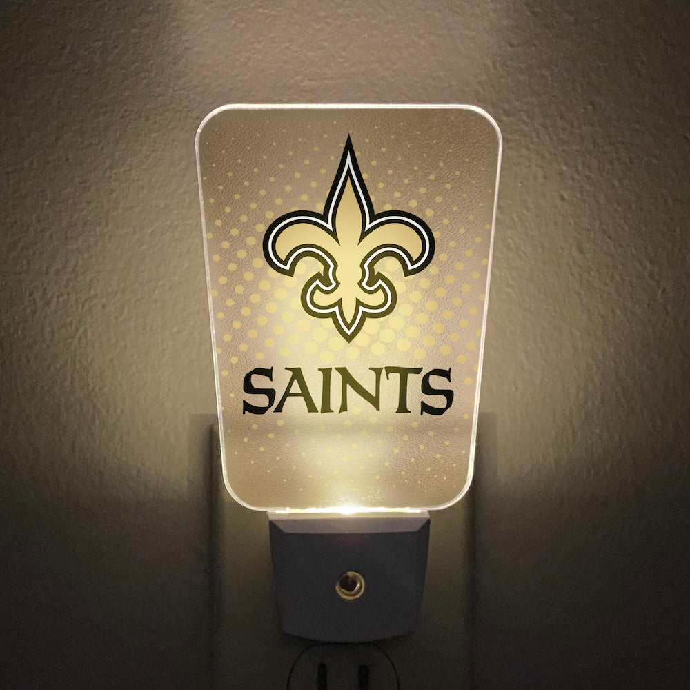 New Orleans Saints Team Frosted Night Light