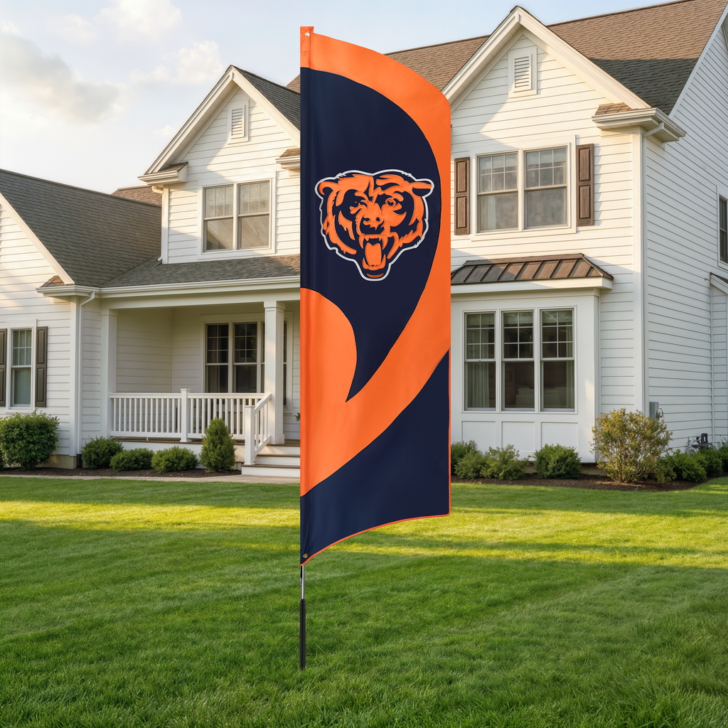 Chicago Bears Tall Team Flag Kit