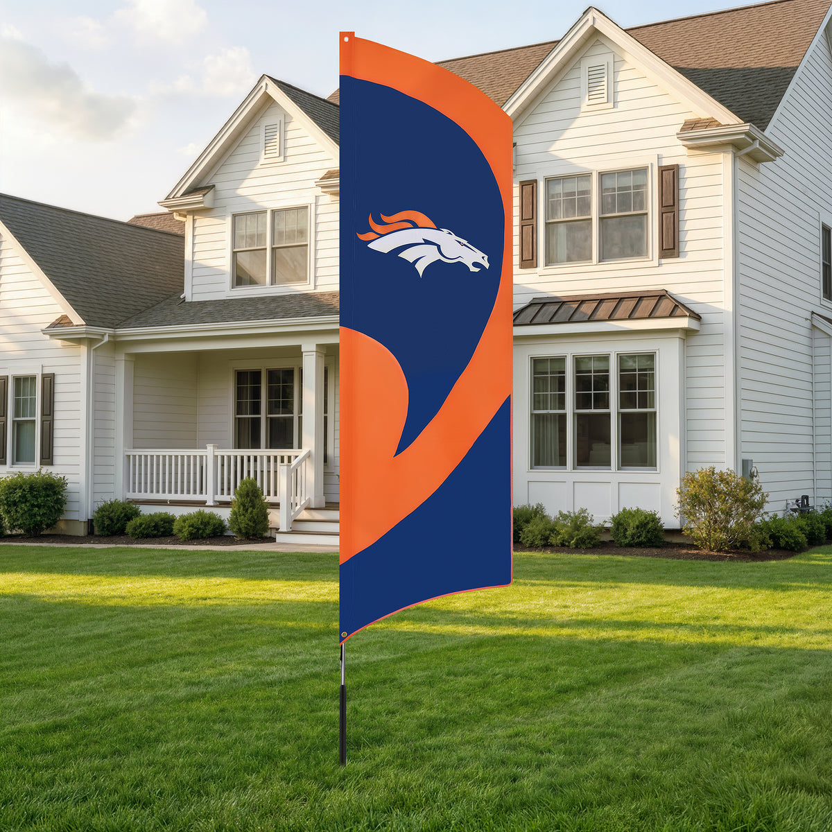 Denver Broncos Tall Team Flag Kit