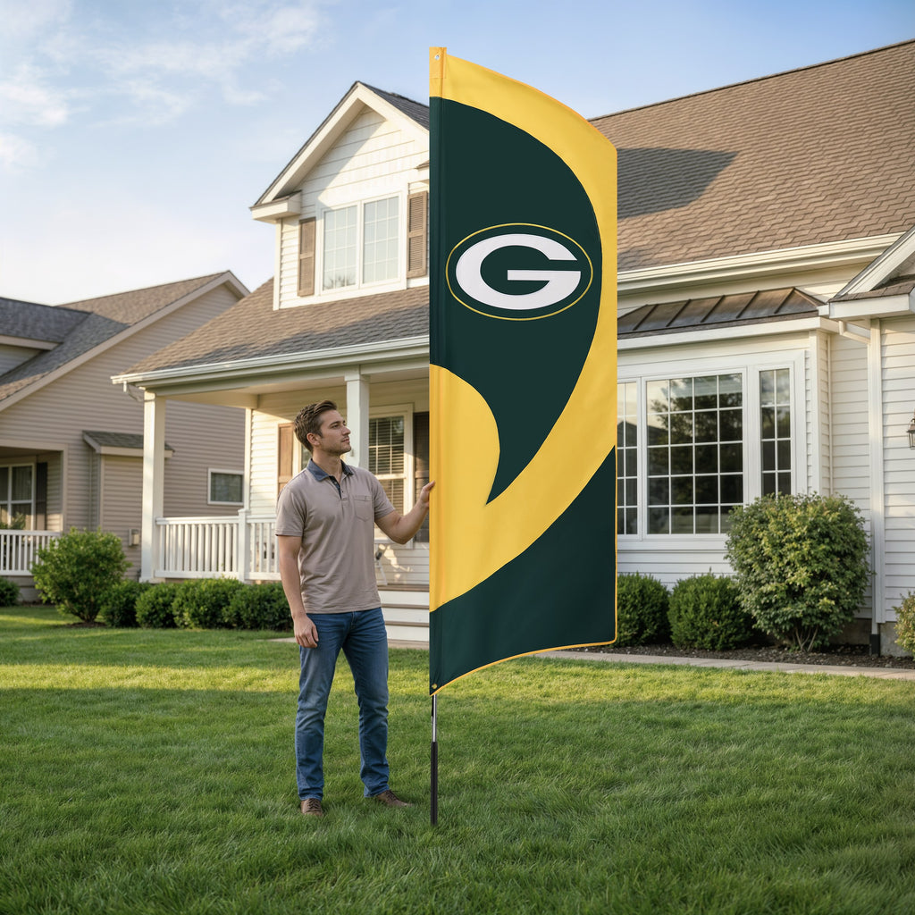 Green Bay Packers Tall Team Flag Kit