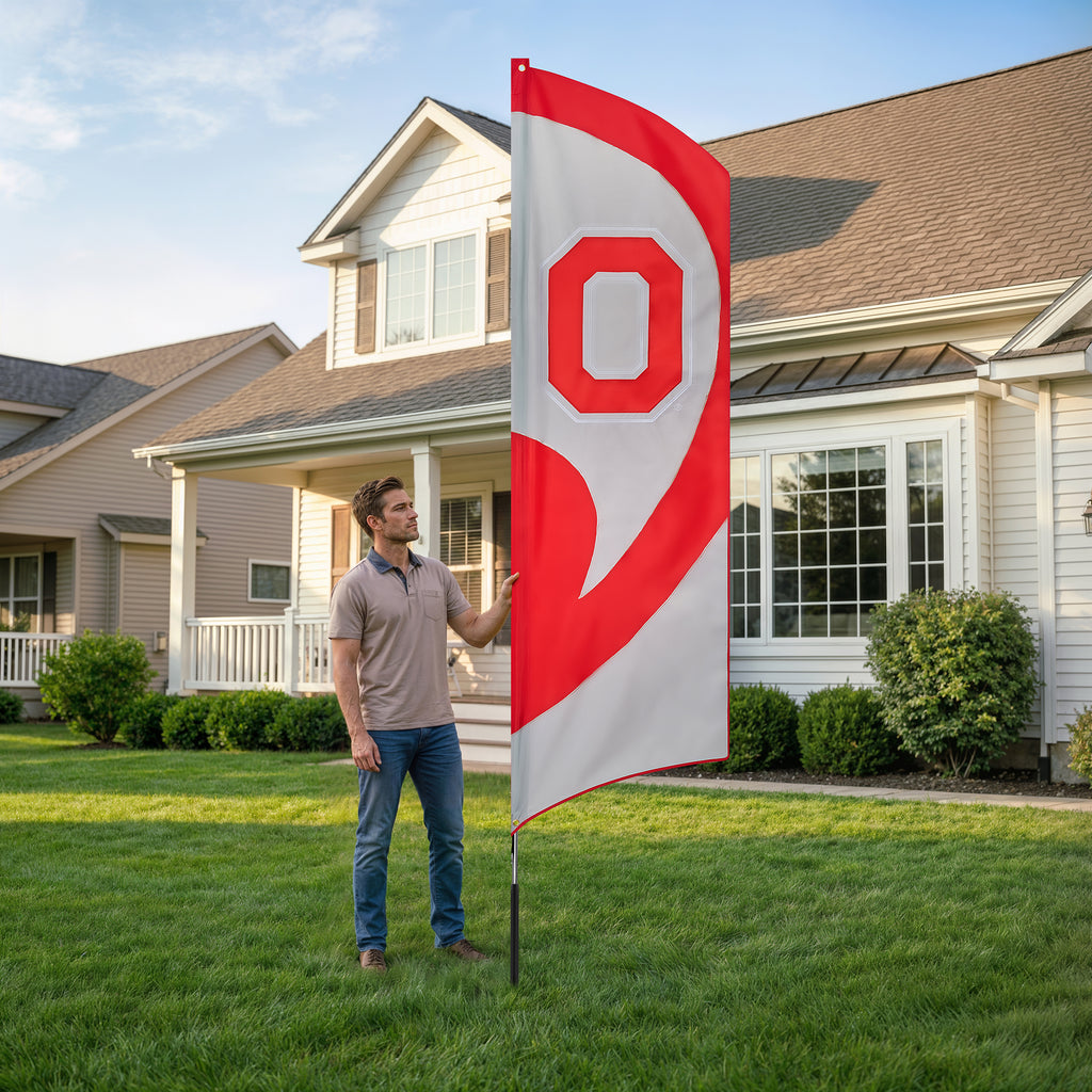 Ohio State Tall Team Flag Kit