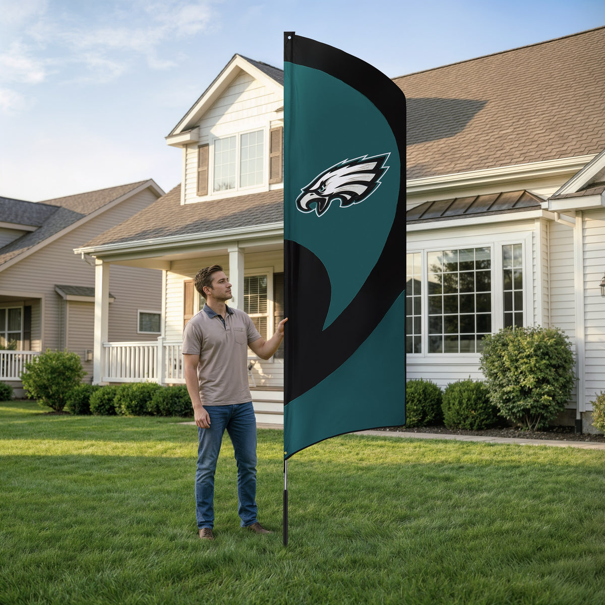 Philadelphia Eagles Tall Team Flag Kit