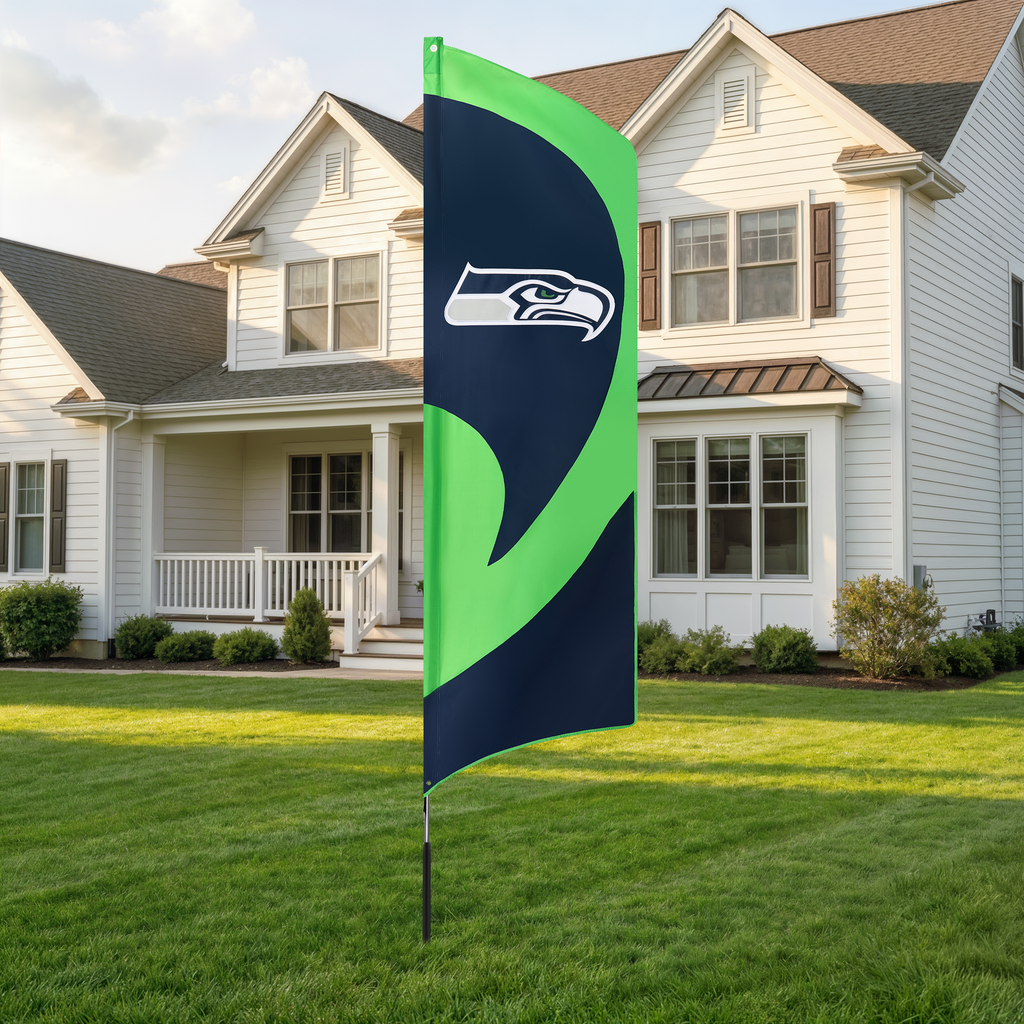 Seattle Seahawks Tall Team Flag Kit