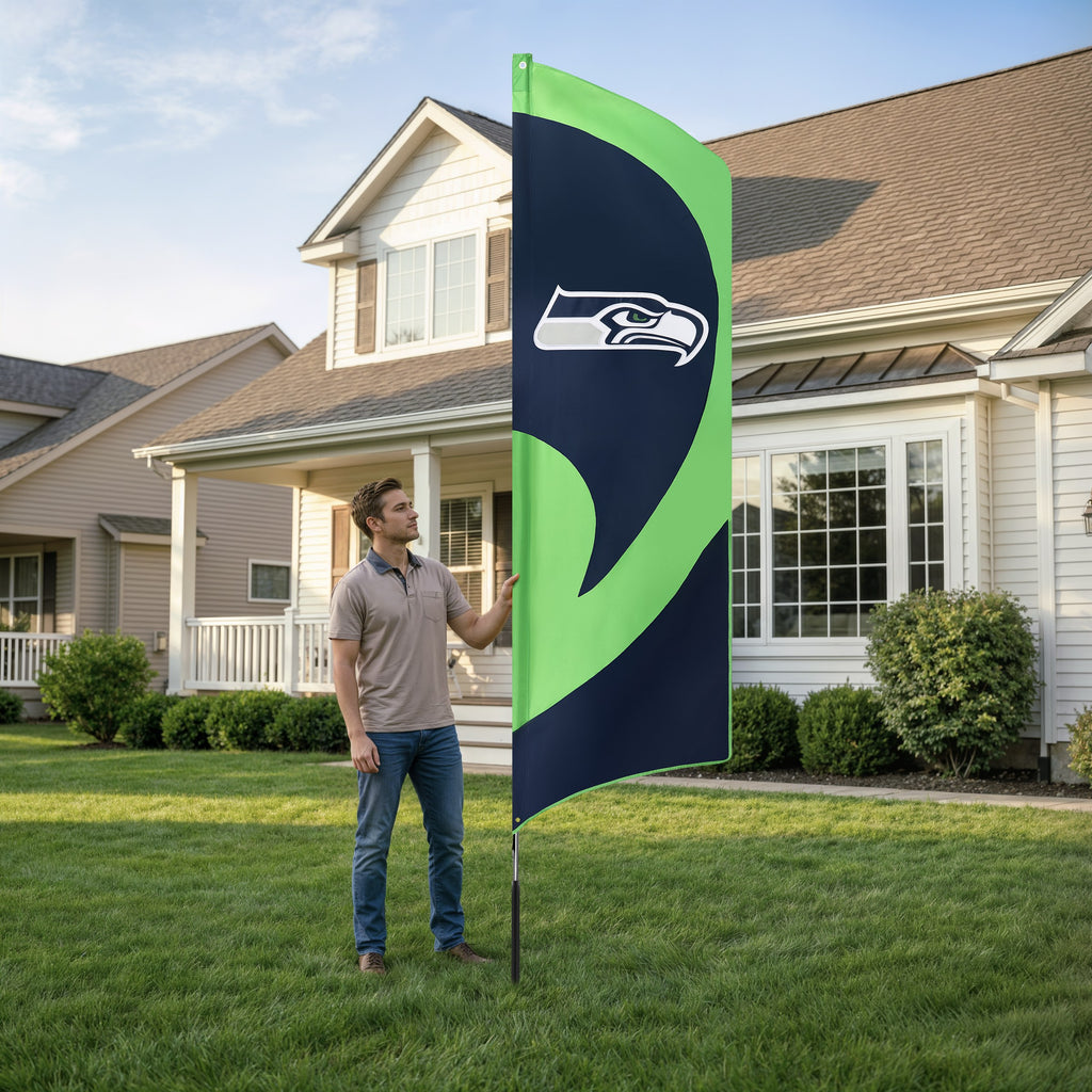 Seattle Seahawks Tall Team Flag Kit