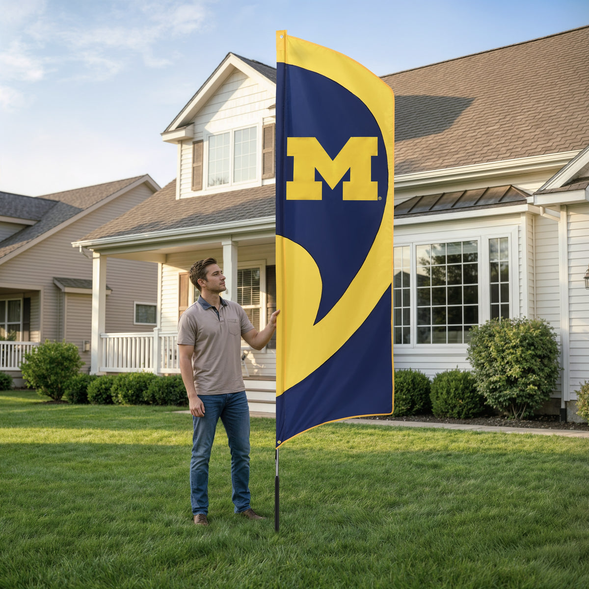 Michigan Tall Team Flag Kit
