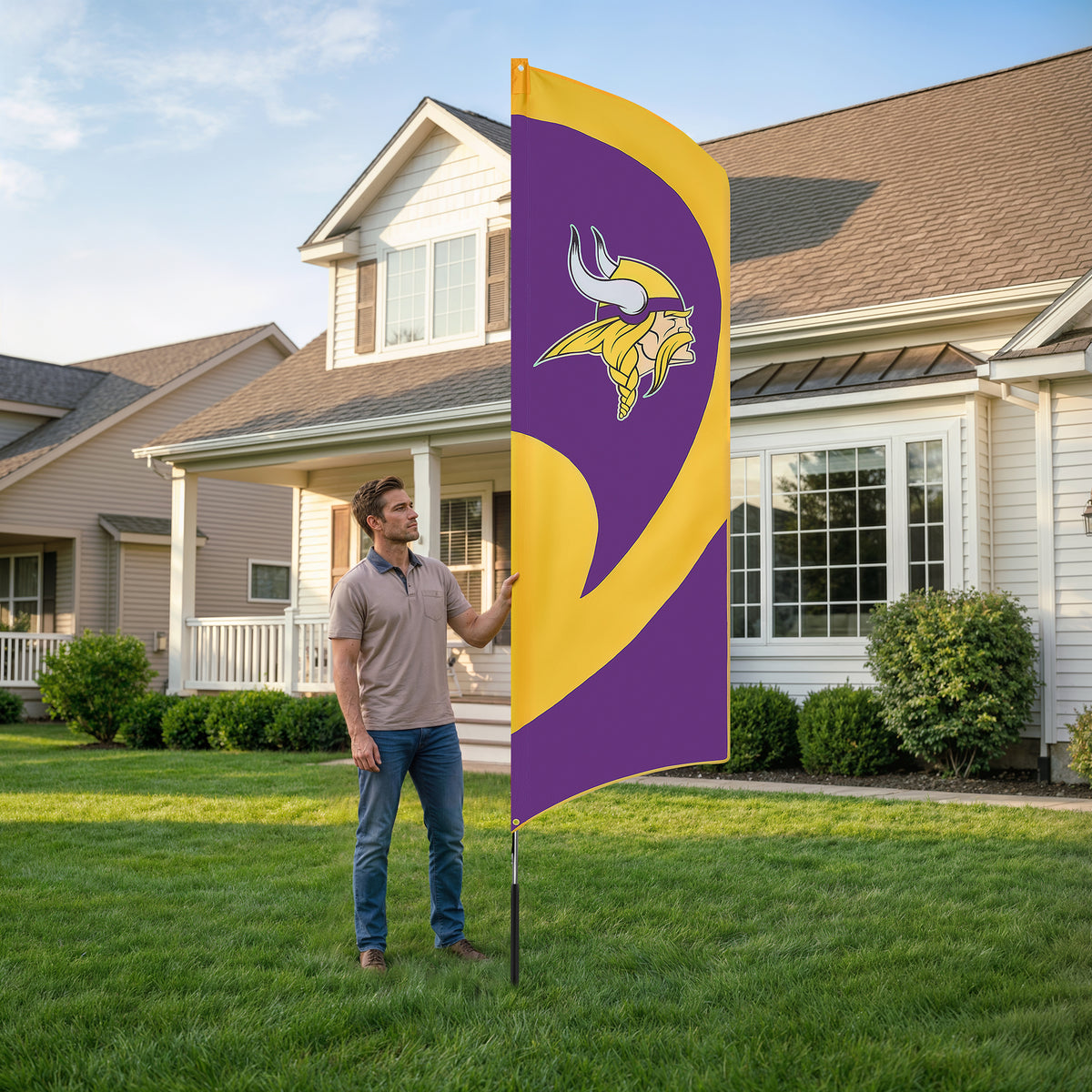 Minnesota Vikings Tall Team Flag Kit