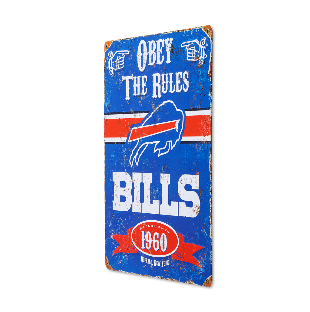 Buffalo Bills Pub-Style Embossed Metal Sign