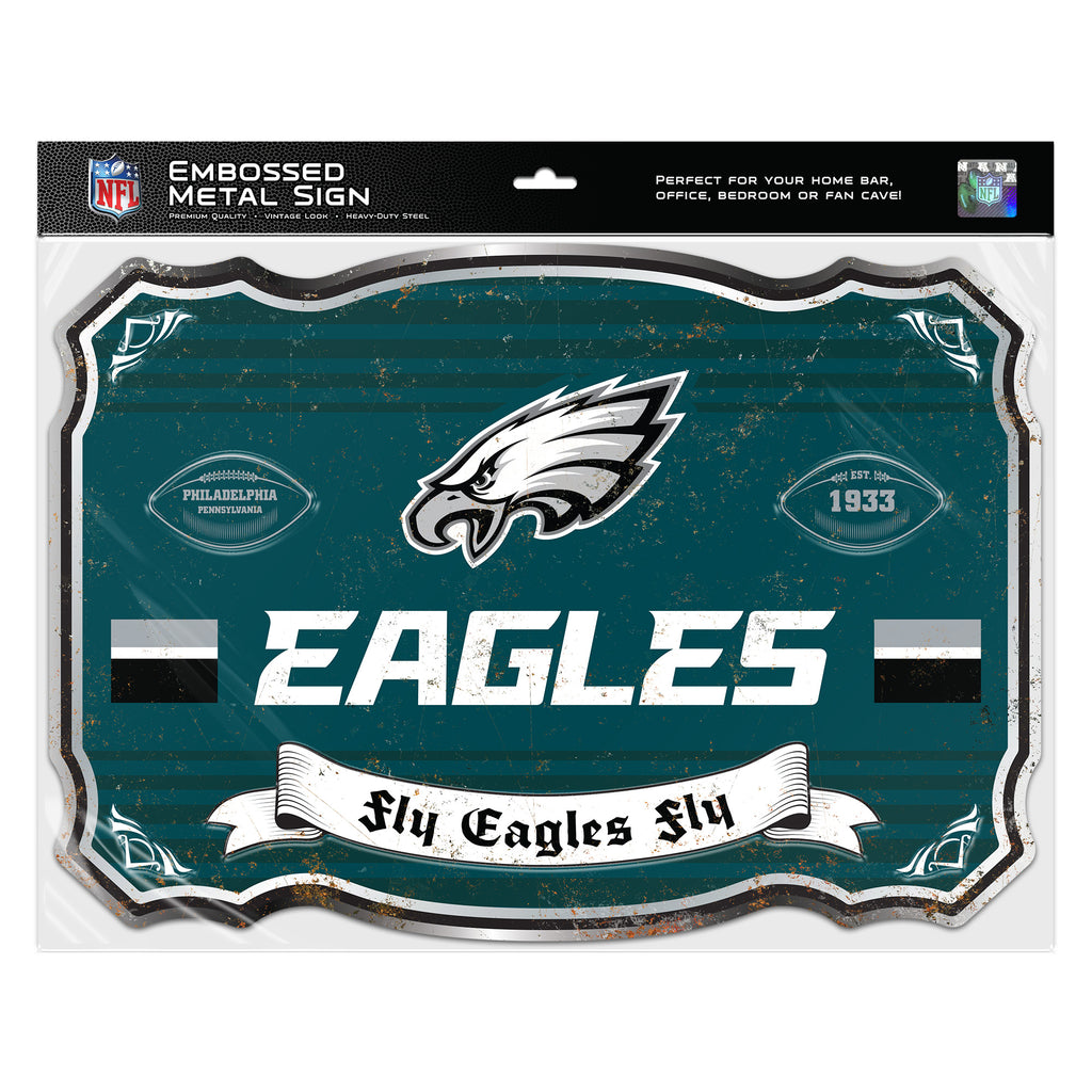 Philadelphia Eagles Embossed Metal Sign