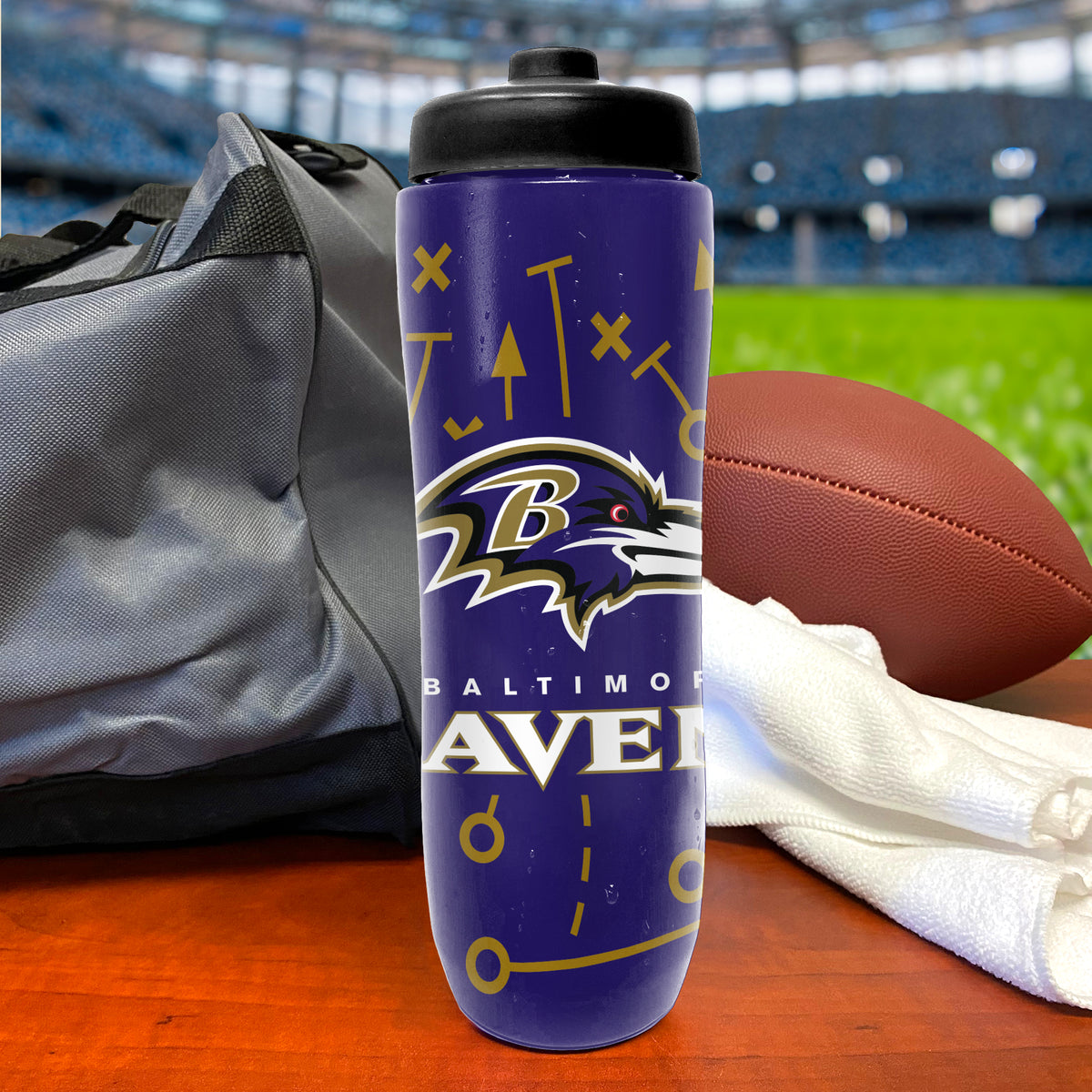 Baltimore Ravens Squeezy Water Bottle