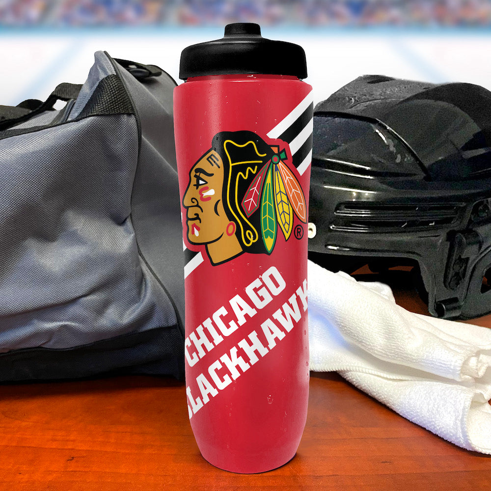 Chicago Blackhawks Squeezy Water Bottle