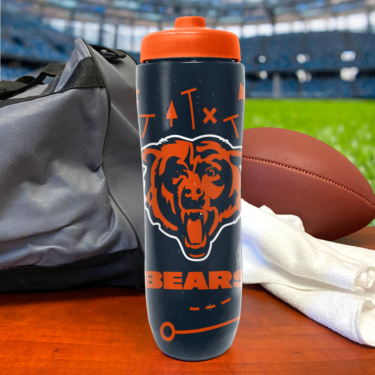 Chicago Bears Squeezy Water Bottle