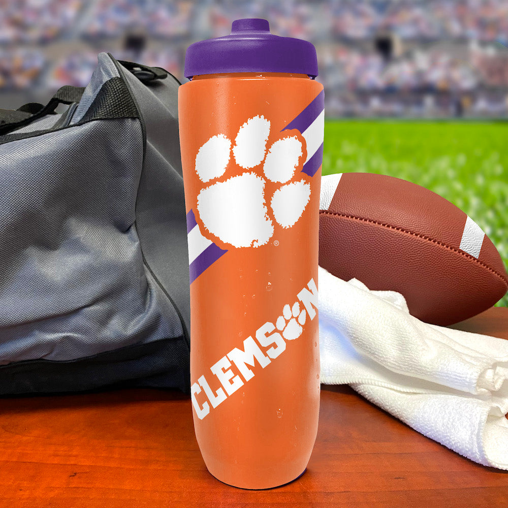 Clemson Squeezy Water Bottle