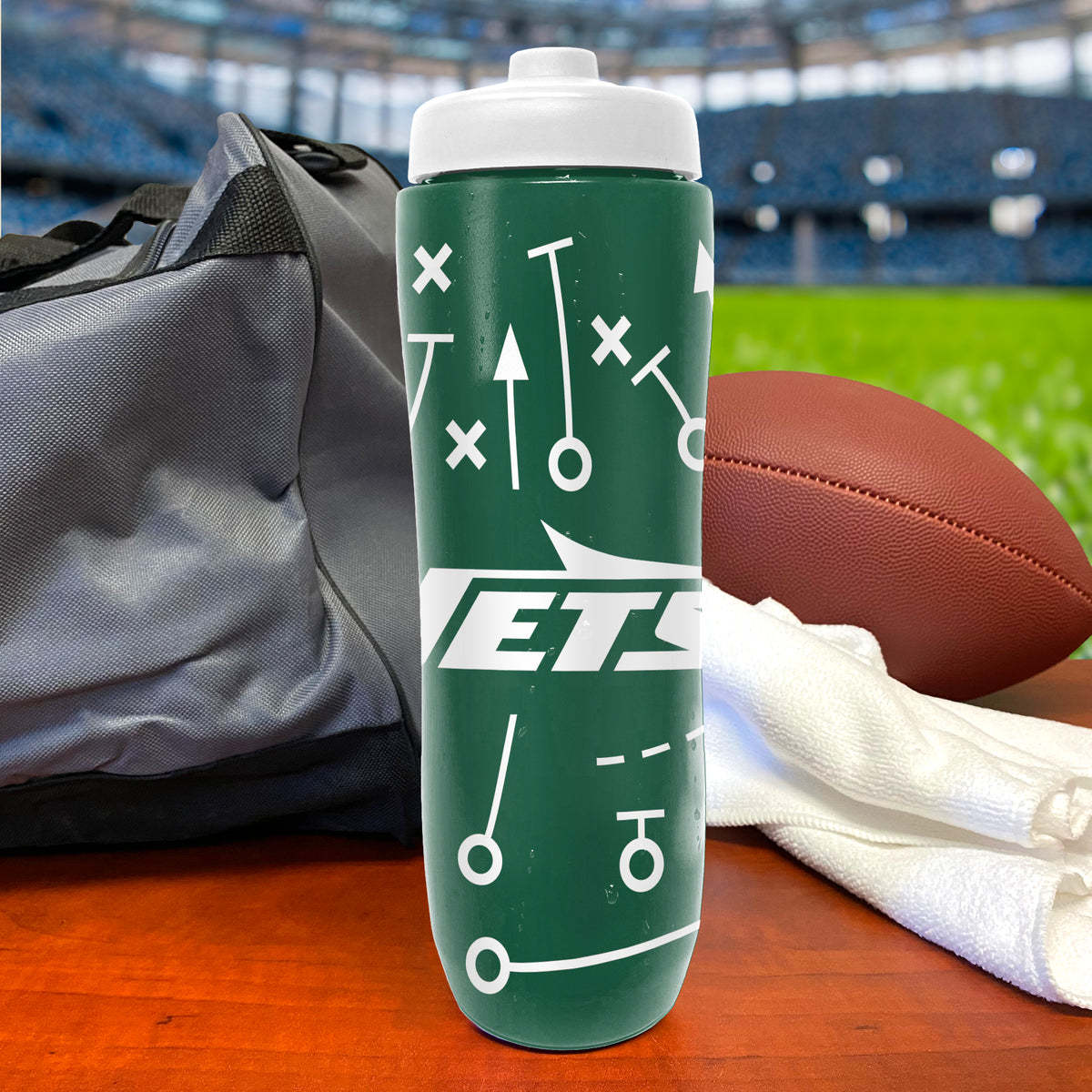 New York Jets Squeezy Water Bottle