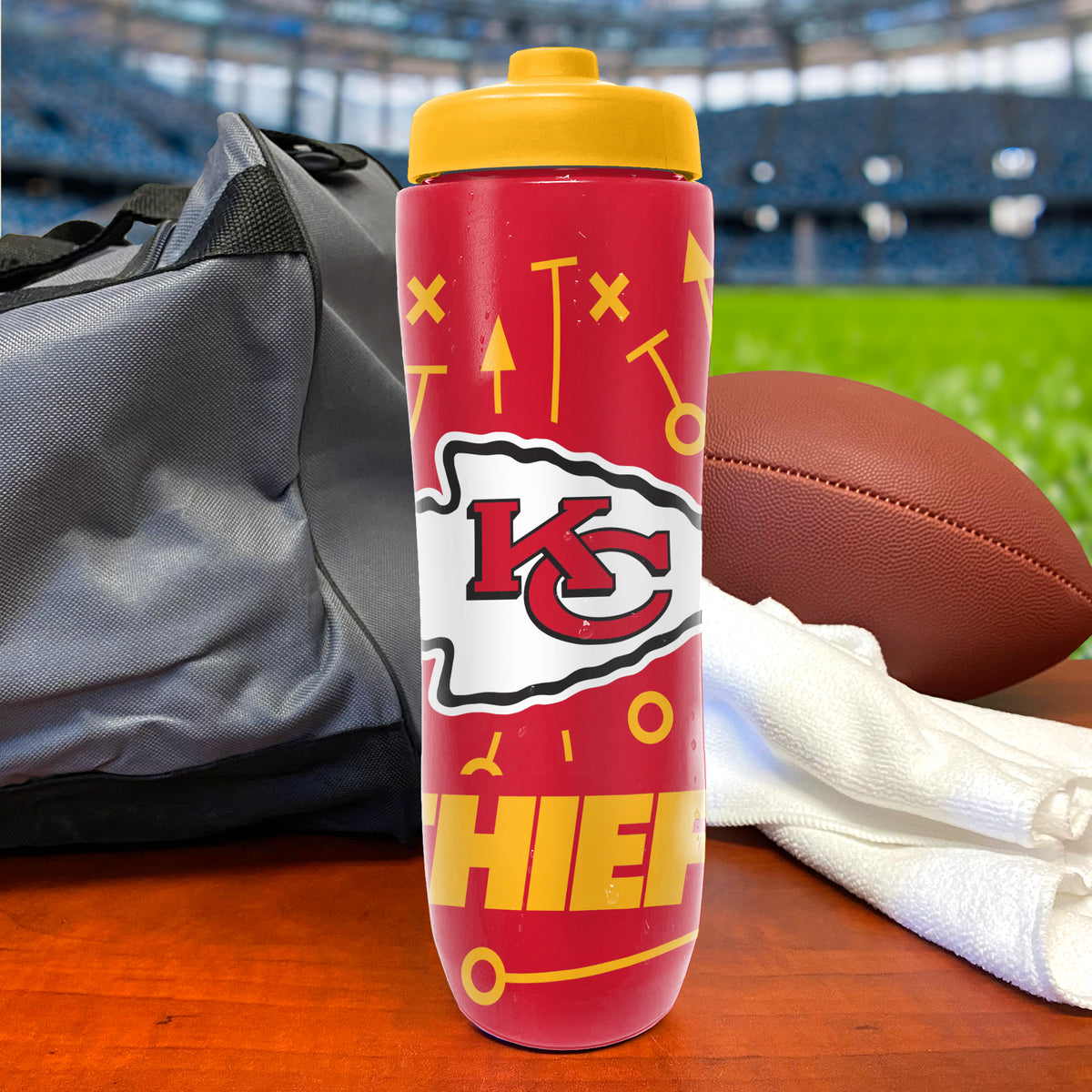 Kansas City Chiefs Squeezy Water Bottle