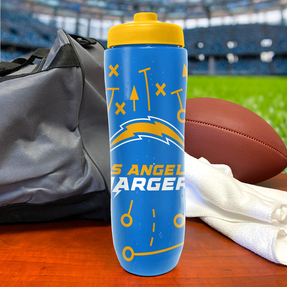 Los Angeles Chargers Squeezy Water Bottle