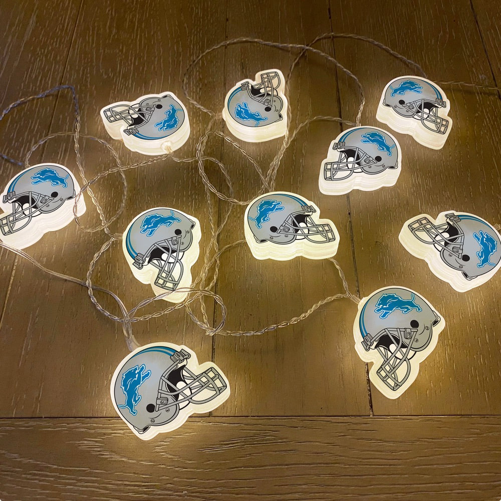 Detroit Lions Helmet String Lights