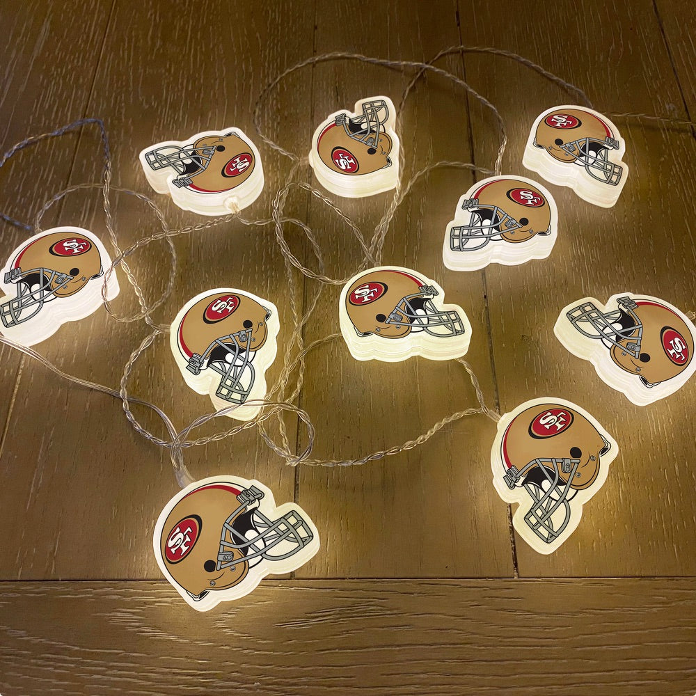 San Francisco 49ers Helmet String Lights