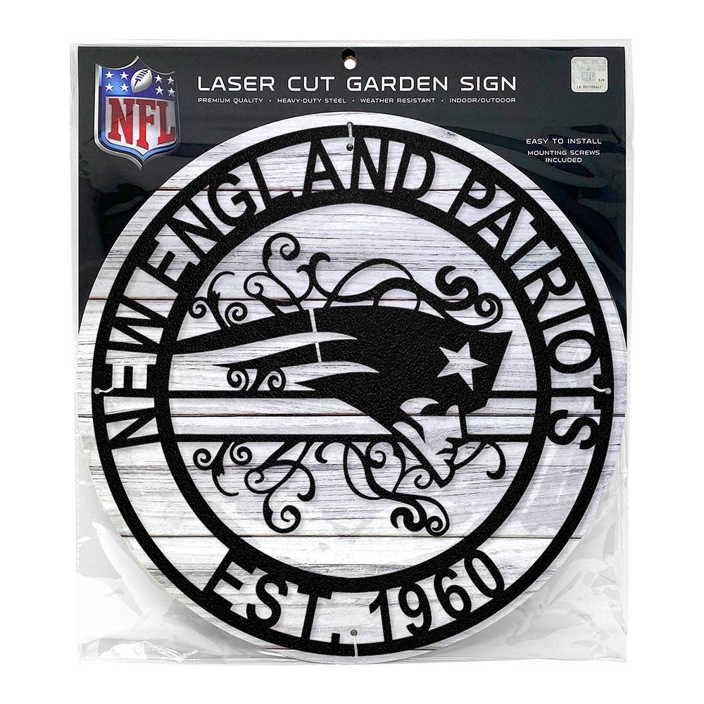 New England Patriots Laser Cut Metal Sign