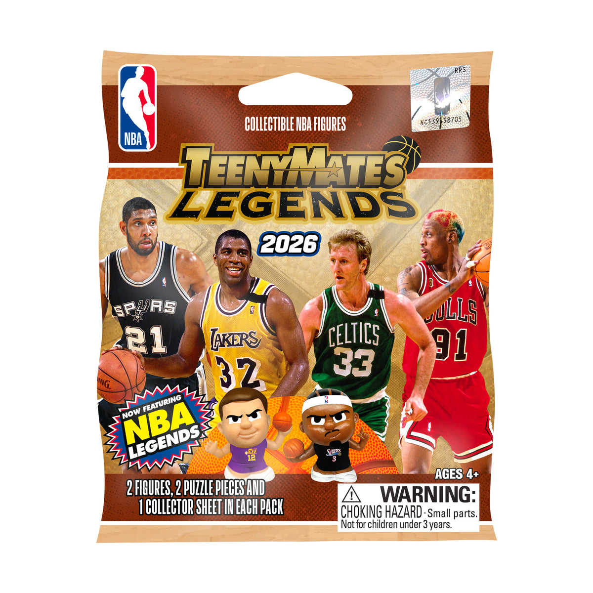 NBA Legends TeenyMates 2026 Gravity Feed Display 32ct
