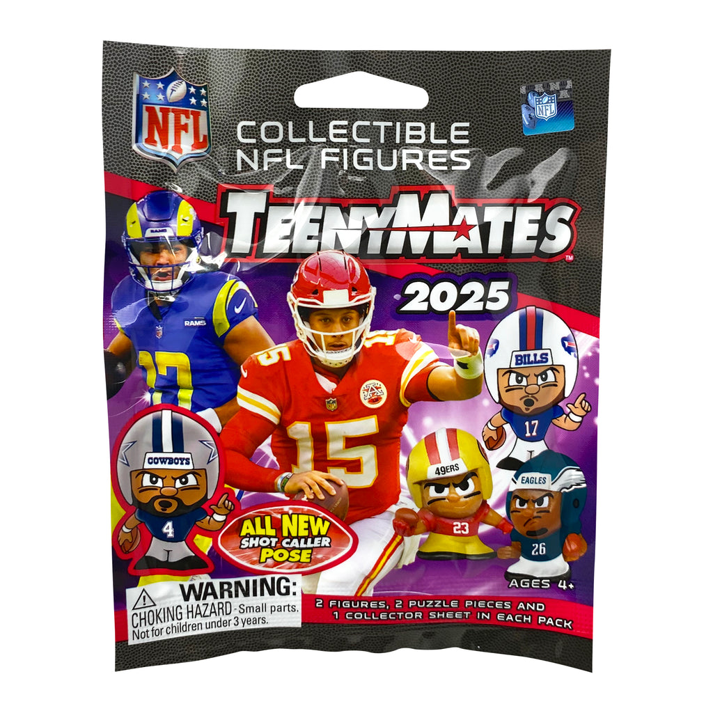 NFL TeenyMates 2025 Gravity Feed Display 32ct