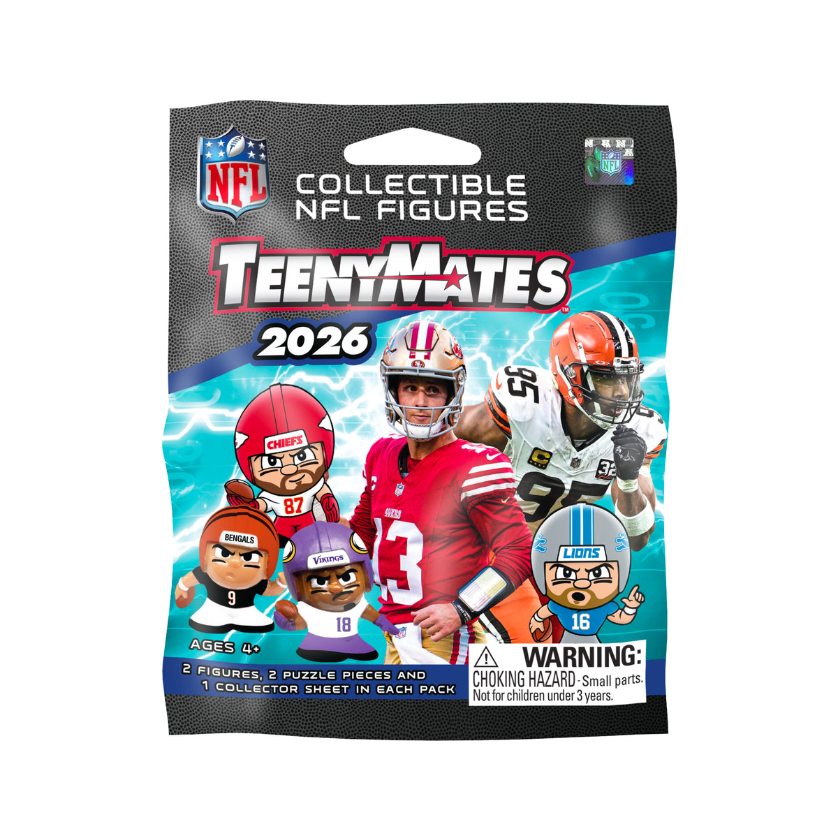 NFL TeenyMates 2026 Gravity Feed Display 32ct