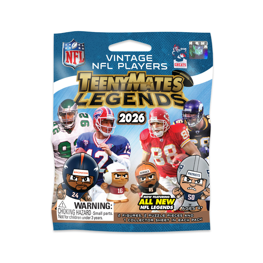 NFL Legends TeenyMates 2026 Gravity Feed Display 32ct