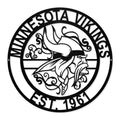 Minnesota Vikings Laser Cut Metal Sign