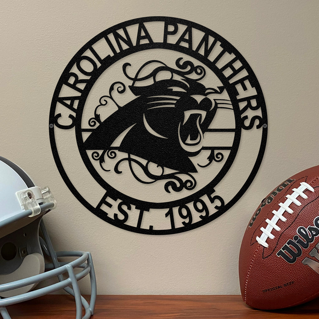 Carolina Panthers Laser Cut Metal Sign