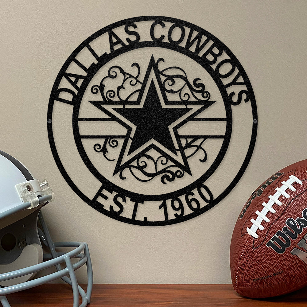 Dallas Cowboys Laser Cut Metal Sign