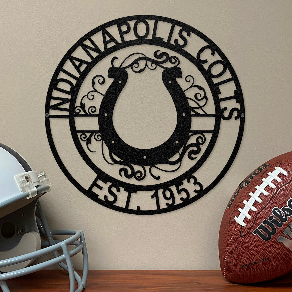 Indianapolis Colts Laser Cut Metal Sign